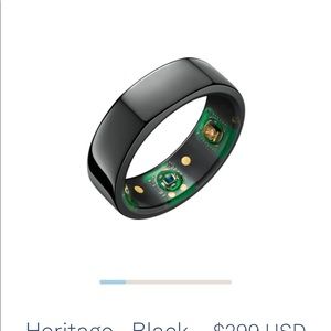 Oura Heritage black fitness/sleep tracker